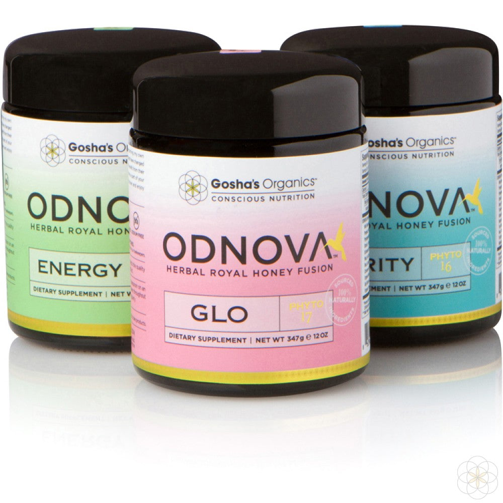 Odnova Herbal Royal Honey Fusion 3-Pack: Glo, Energy & Clarity Dietary Supplements